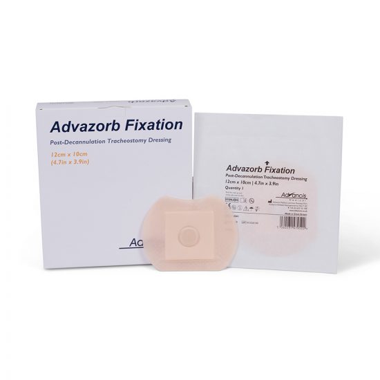 , Advasorb Tracheostomy Fixation Foam Dressing with Soft Silicone Contact Layer