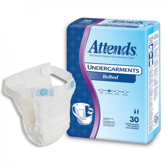 , Attends Belted Undergarments: Moderate Absorbency (Inactive)