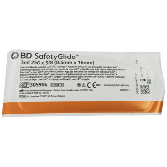 , BD SafetyGlide Syringe with SubQ Needles