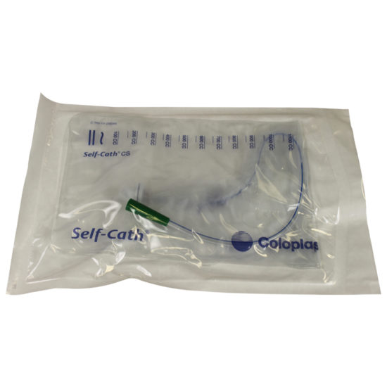 , Self-Cath Closed System Tapered Tip With Guide Stripe 1100ml Collection Bag