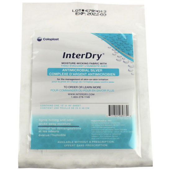 , InterDry Moisture Wicking Fabric with Antimicrobial Silver