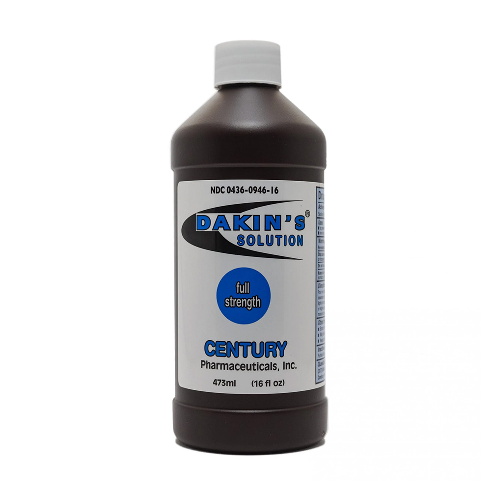 , Dakin&#8217;s Full Strength Solution (Sodium Hypochlorite 0.50%)