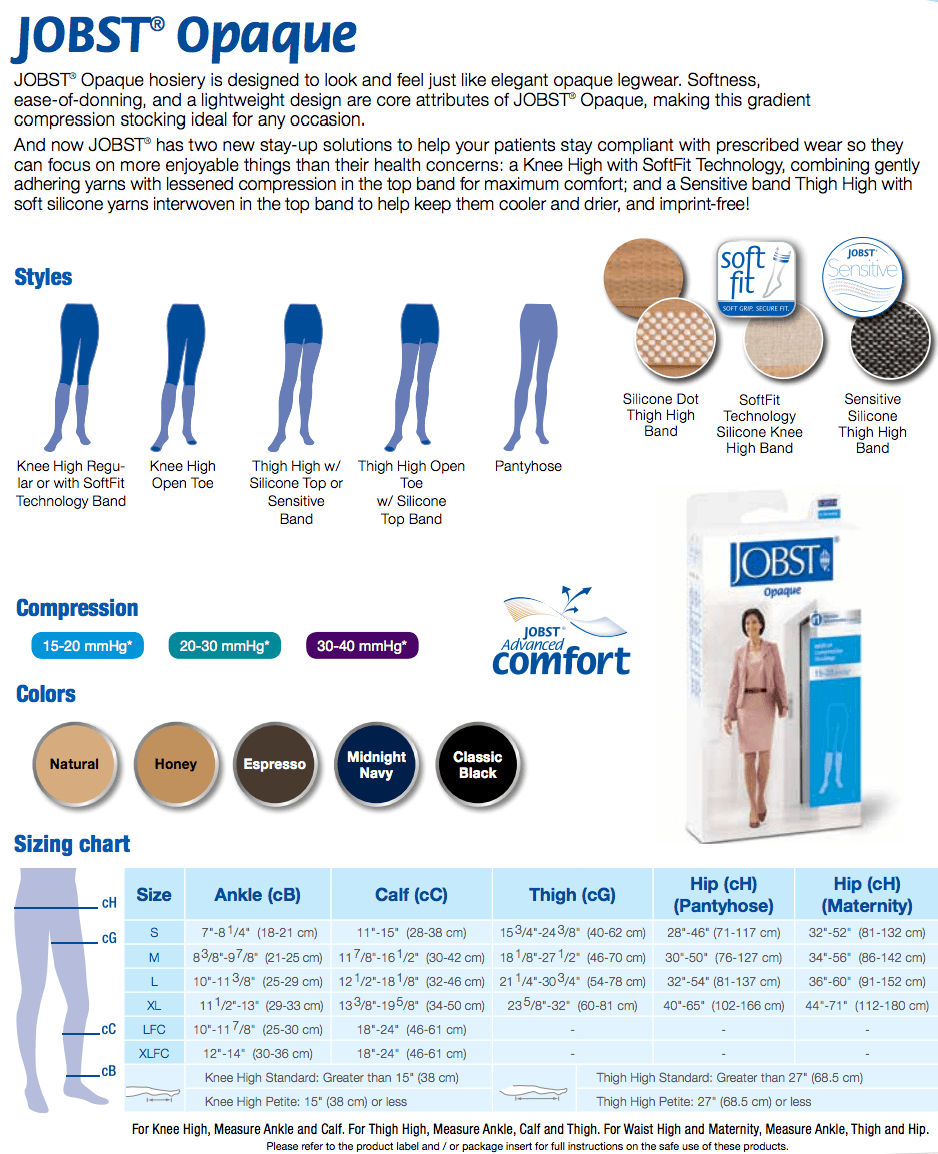 Buy Jobst Opaque Knee High Stockings at Medical Monks!