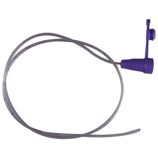 , Kangaroo Purple PVC Neonatal and Pediatric Feeding Tubes with Safe Enteral Connections