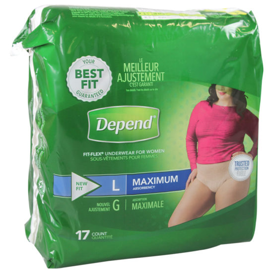 , Depend Fit-Flex Incontinence Underwear For Women: Maximum Absorbency