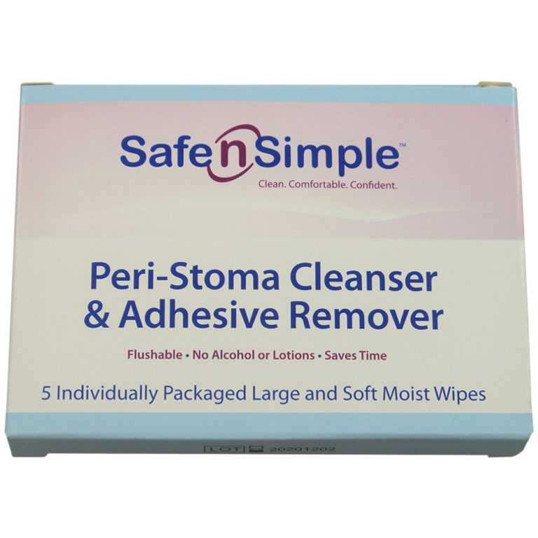 Buy Safe n' Simple No-Sting Peri-Stoma Cleanser & Adhesive Remover Wipe ...