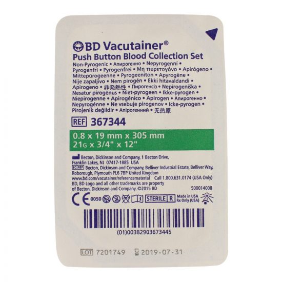 , BD Vacutainer Push Button Blood Collection Sets
