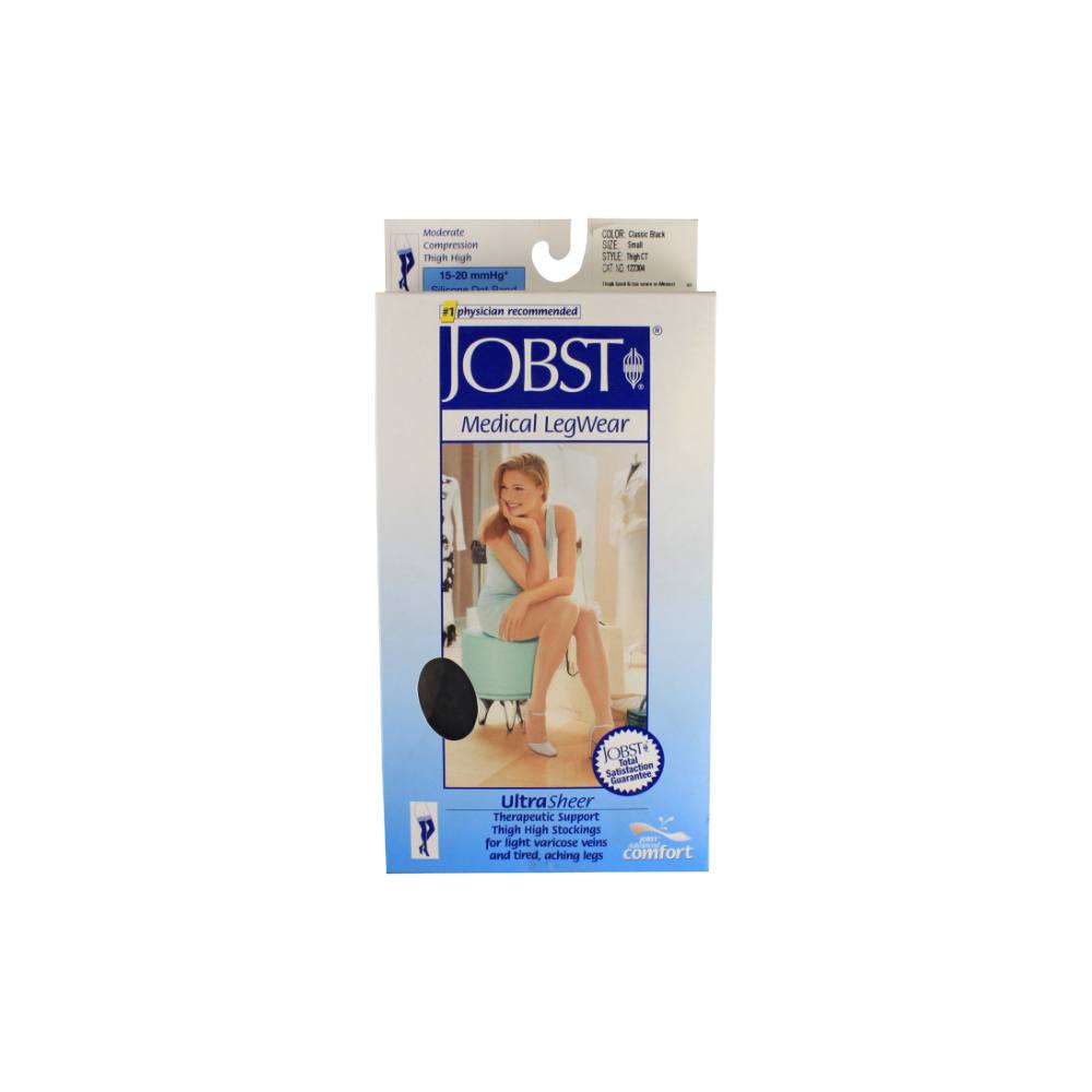 Jobst Relief 15-20 mmHg Closed Toe Thigh Highs with Silicone
