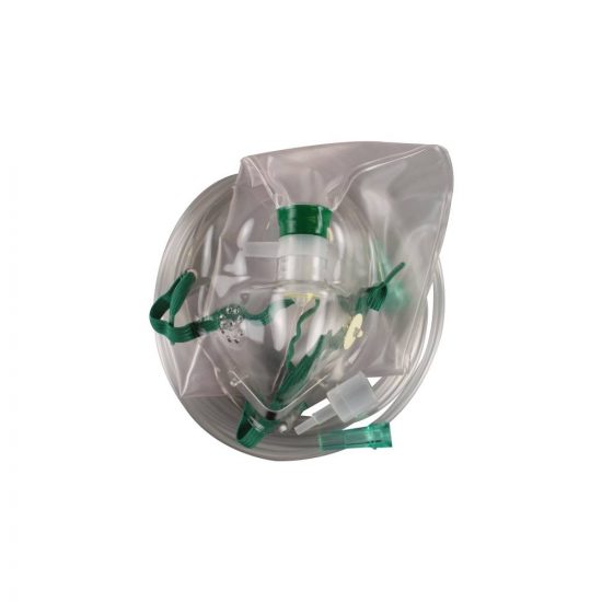 , AirLife Adult 3-In-1 Oxygen Mask w Safety Vent