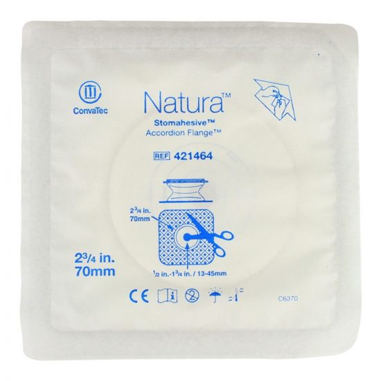 , Natura Stomahesive Skin Barrier with Accordion Flange &#8211;  Flat
