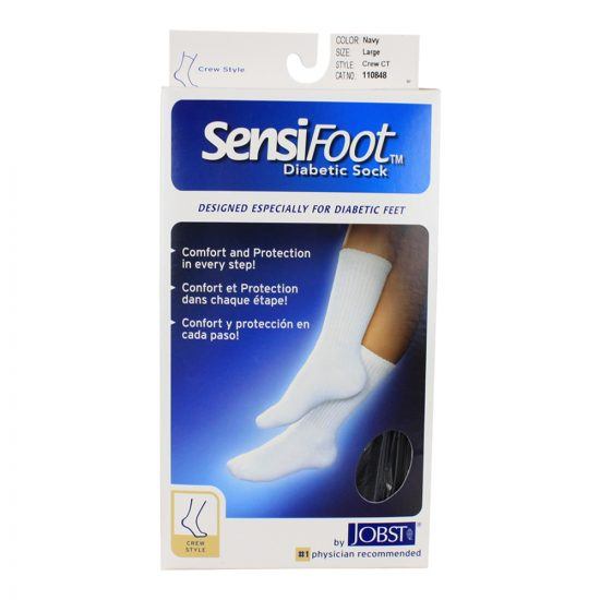 , Jobst Sensifoot Crew-Length Diabetic Socks