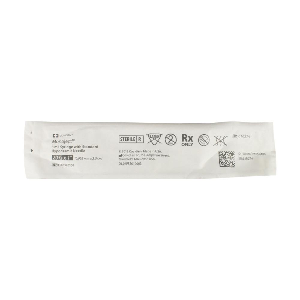 Monoject SoftPack 6mL Syringes with Needle - 400/Case