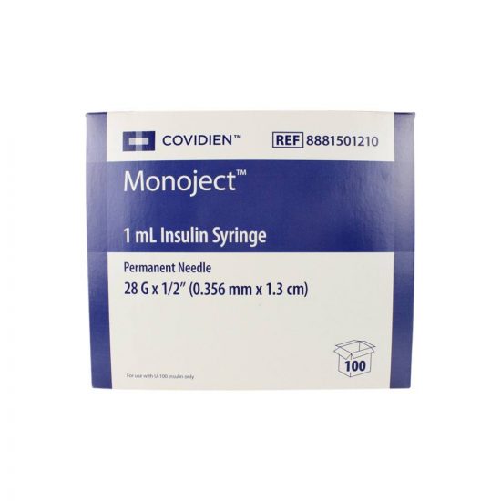 , Monoject Rigid Pack Insulin Syringes with Needle