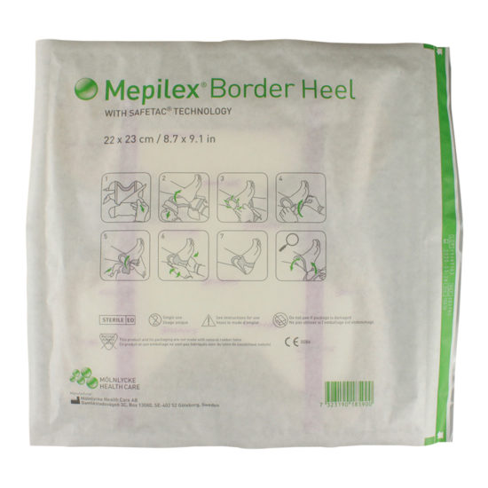 , Mepilex Border Heel Foam Dressing