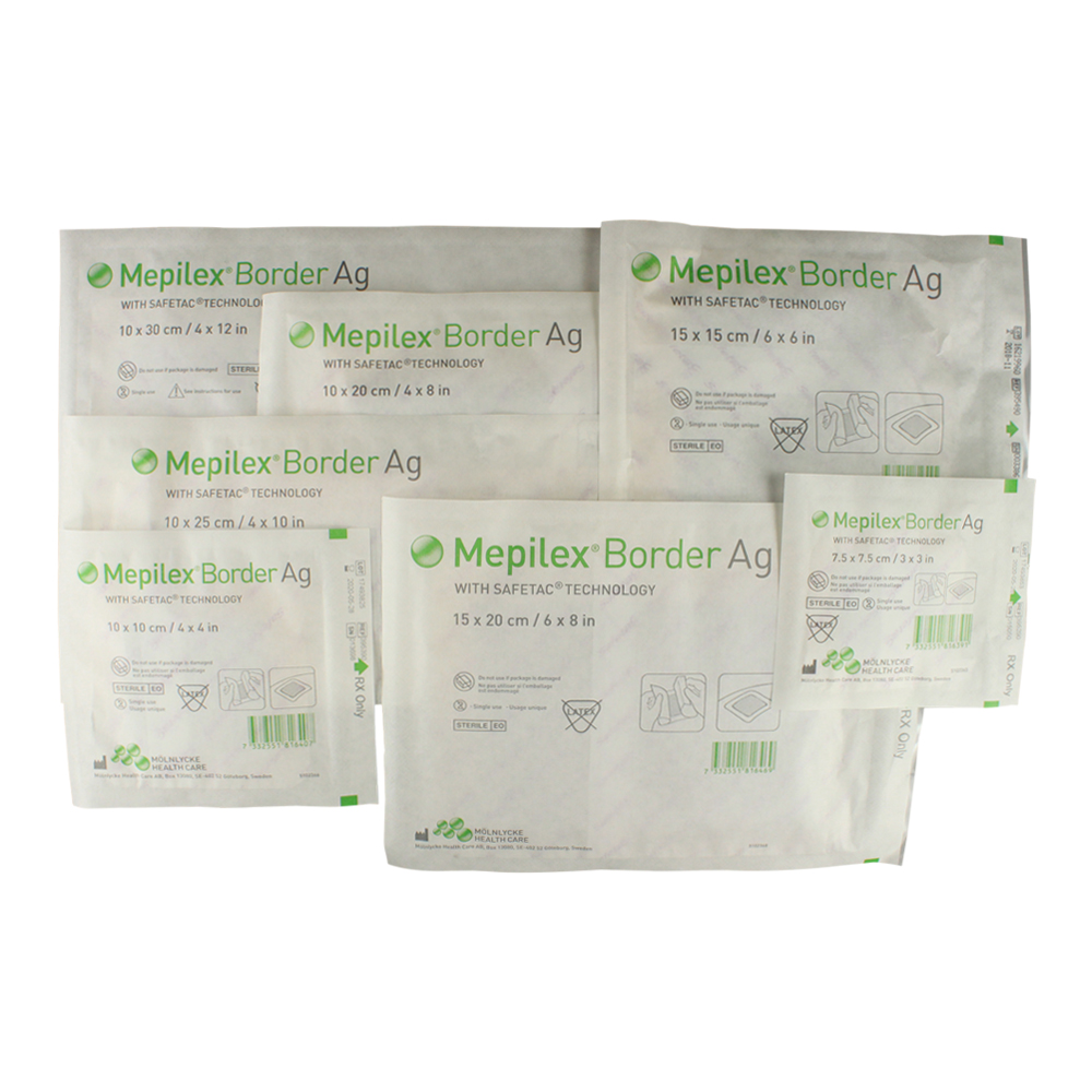 Mepilex Border Post-Op Ag all-in-one silver post-op dressing