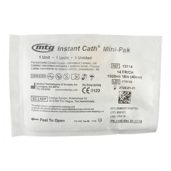 , MTG Jiffy Cath No-Touch Closed System Catheter Kit Mini-Pak Size