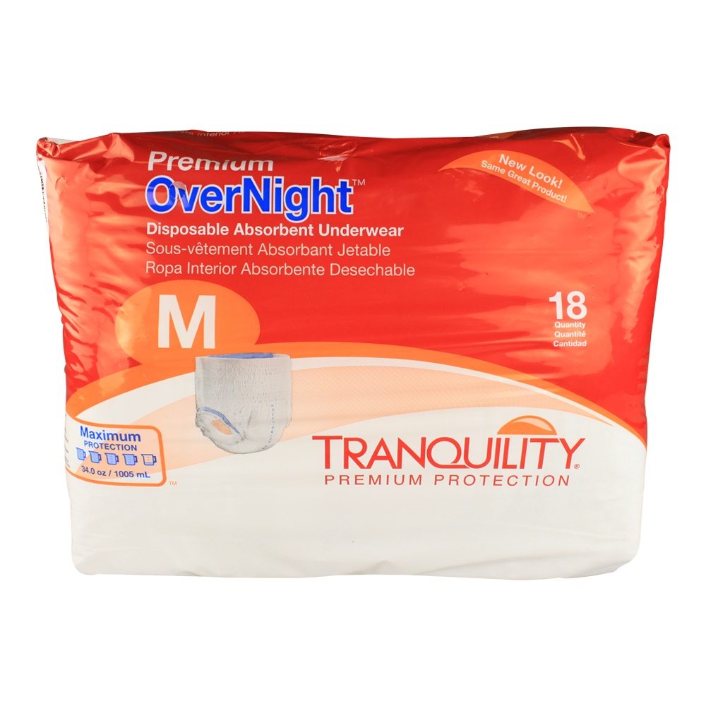 Tranquility Premium Overnight Disposable Absorbent Pull-Up Underwear