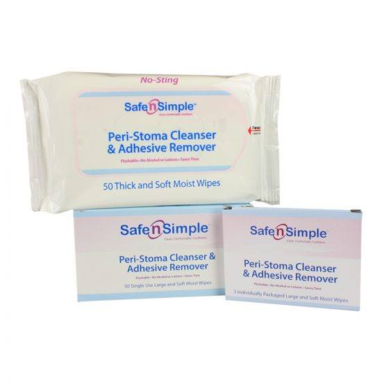 Buy Safe n' Simple No-Sting Peri-Stoma Cleanser & Adhesive Remover Wipe ...