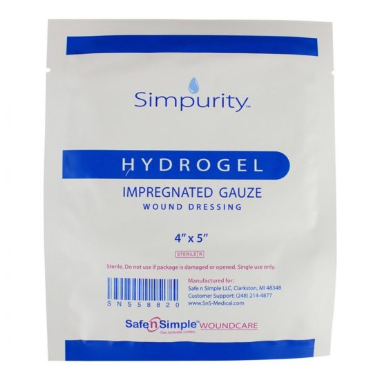 , Simpurity Hydrogel Impregnated Gauze