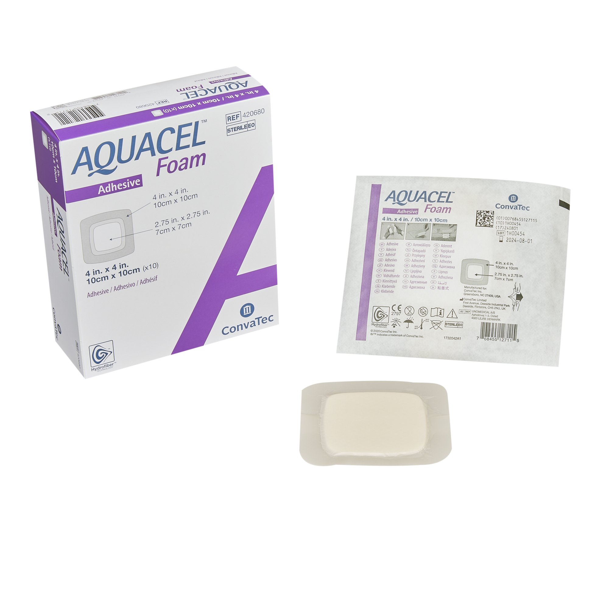 Aquacel Foam Dressing Adhesive Sacral 8 x 7 - Box of 5