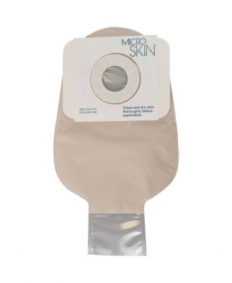 Cymed One-Piece Drainable Pouch with MicroSkin Adhesive Barrier and Thin Washer