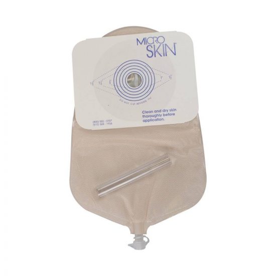 , Cymed One-Piece Urostomy Pouch with MicroSkin Adhesive Barrier