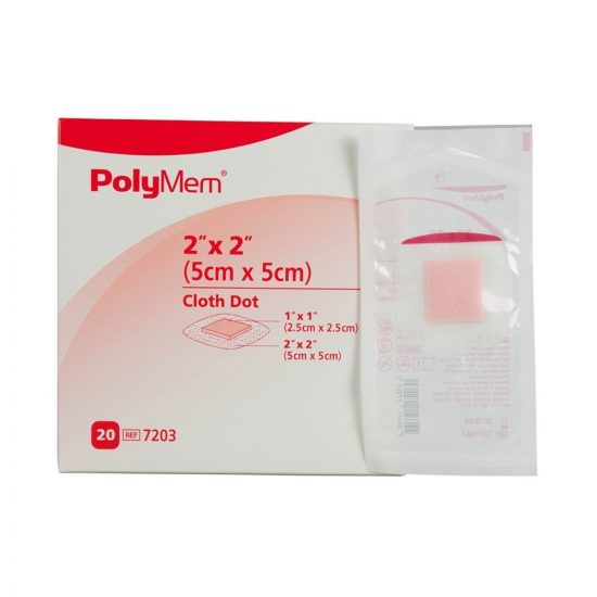 Polymem Cloth Dot Foam Dressing