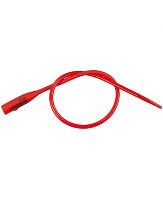 Dover Urethral Hydorphilic Coated Red Rubber Latex Catheter