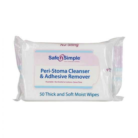 Buy Safe n' Simple No-Sting Peri-Stoma Cleanser & Adhesive Remover Wipe ...