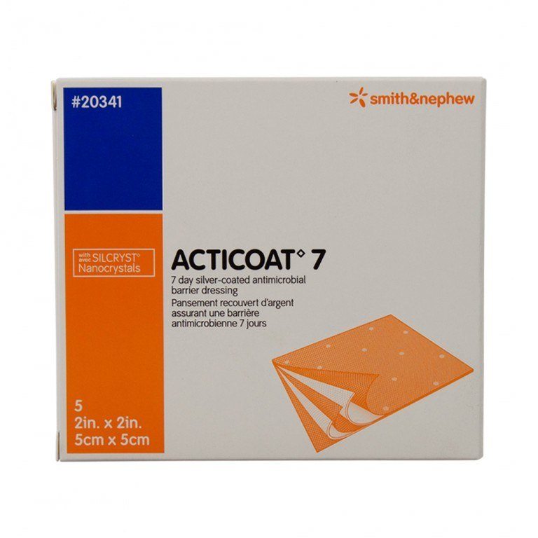 Acticoat 7 Silver-Coated Antimicrobial Barrier Dressing