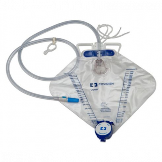 , Dover Urine Drainage Bag Add-a-Foley Tray with Enclosed Spout &#038; Needleless Port #8256