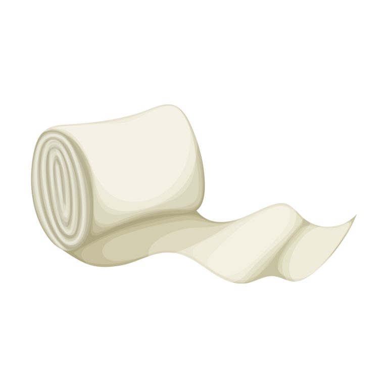 animated white cloth roll