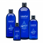 4 blue bottles of Vash solution