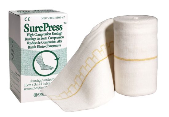 , SurePress High Compression Bandage &#038; Absorbent Padding