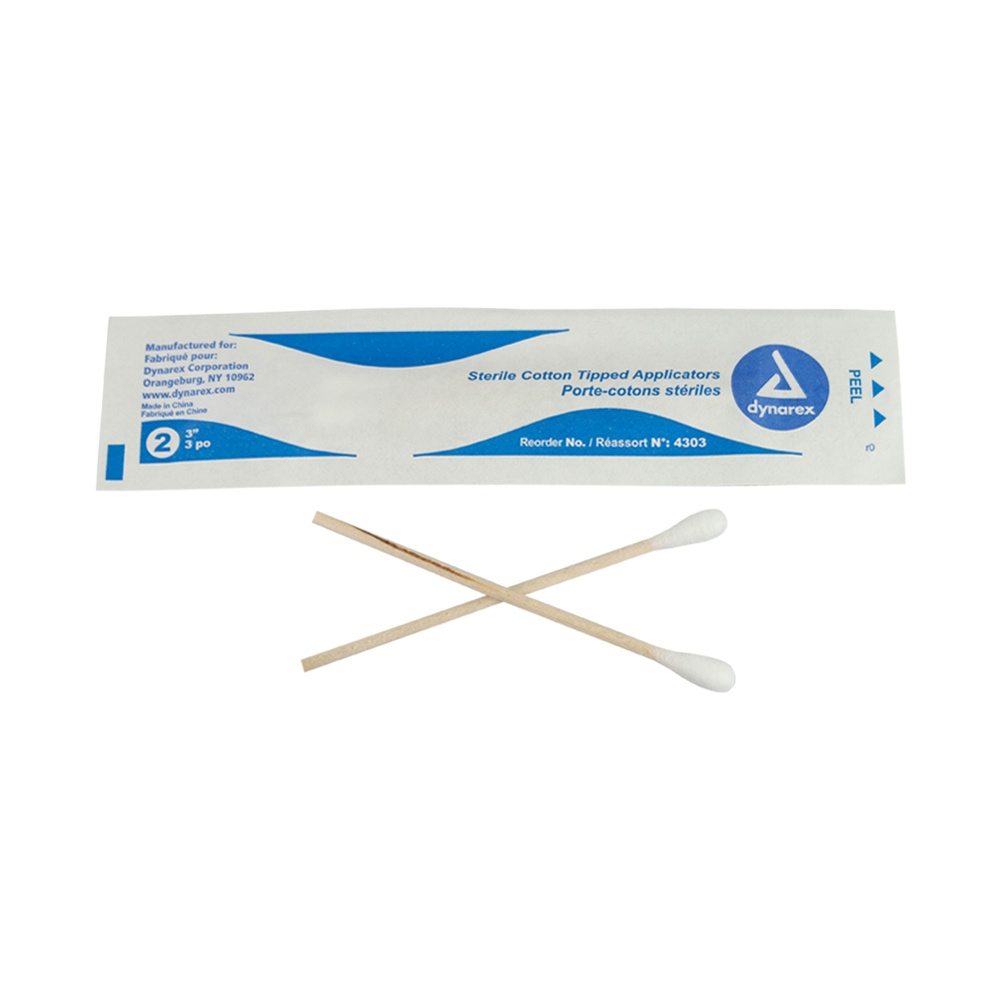Buy Dynarex Cotton Tipped Wood Applicators 2's - Sterile at
