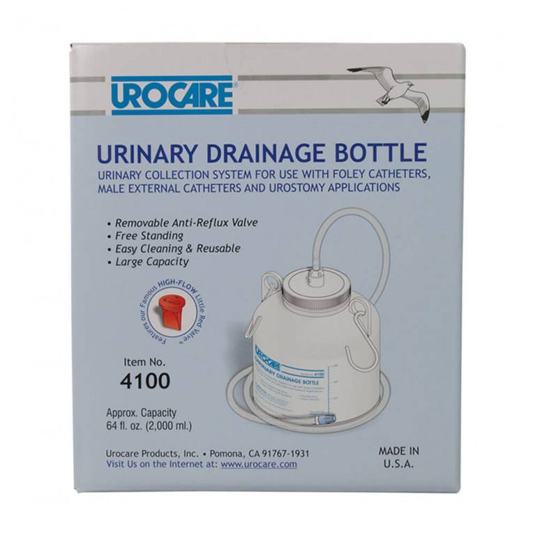 Urocare Drainage Bottle with 60" tubing