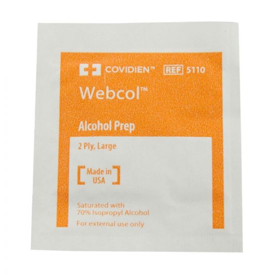 , Webcol Alcohol Prep Pads
