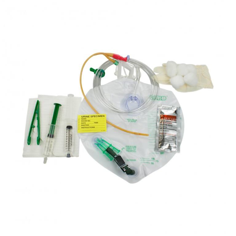 Lubricath Drainage Bag Foley Tray Anti Reflux Chamber & Tamper-Evident Seal