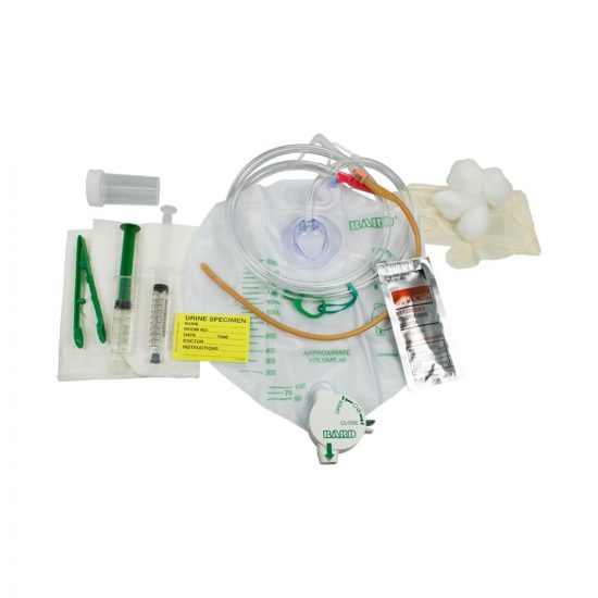 , Lubricath Safety Flow Foley Catheter Tray