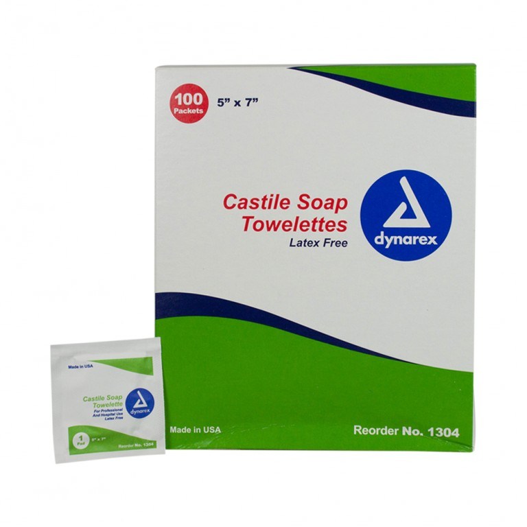 Dynarex Castile Soap Towelette