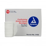 Dynarex Conforming Stretch Gauze Bandages, Non-Sterile
