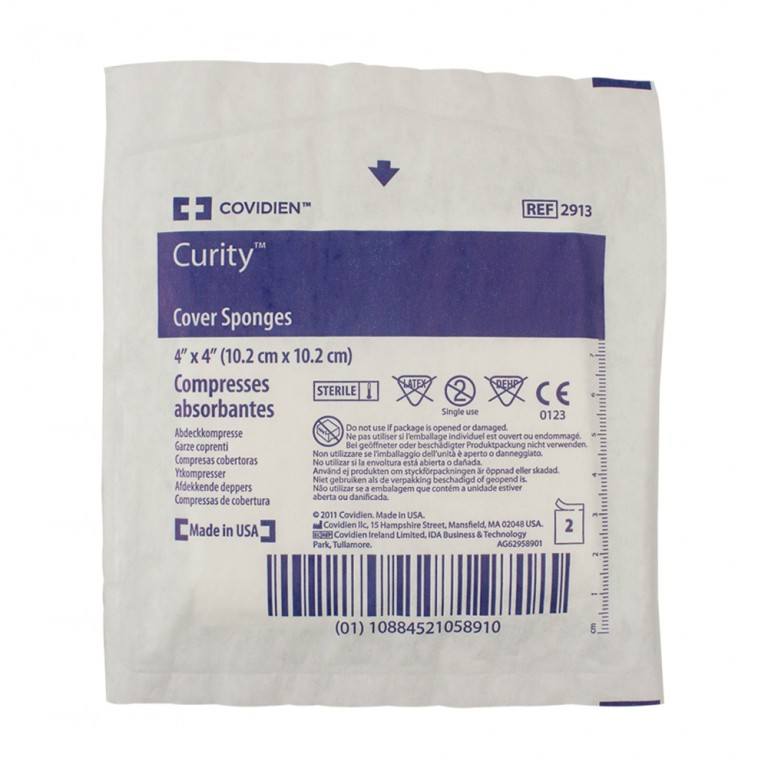 Curity Cover Sponges, Non-Woven, Sterile