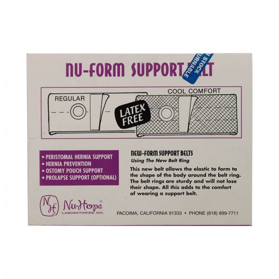 , Nu-Form Support Belt, Cool Comfort Elastic, Right Sided Stoma