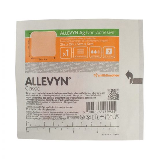 , Allevyn Ag Non-Adhesive Silver Wound Dressing