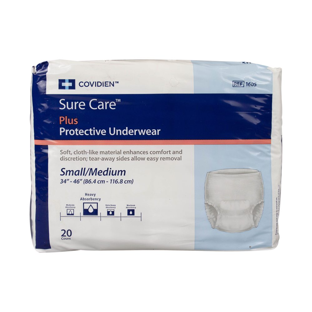 Cardinal Sure Care Plus Protective Pull-Up Underwear, Large (44-54 in.),  Heavy - 72 / Case