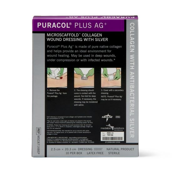 , Puracol Plus AG+ Collagen Ropes with Silver