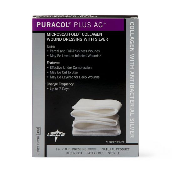 , Puracol Plus AG+ Collagen Ropes with Silver
