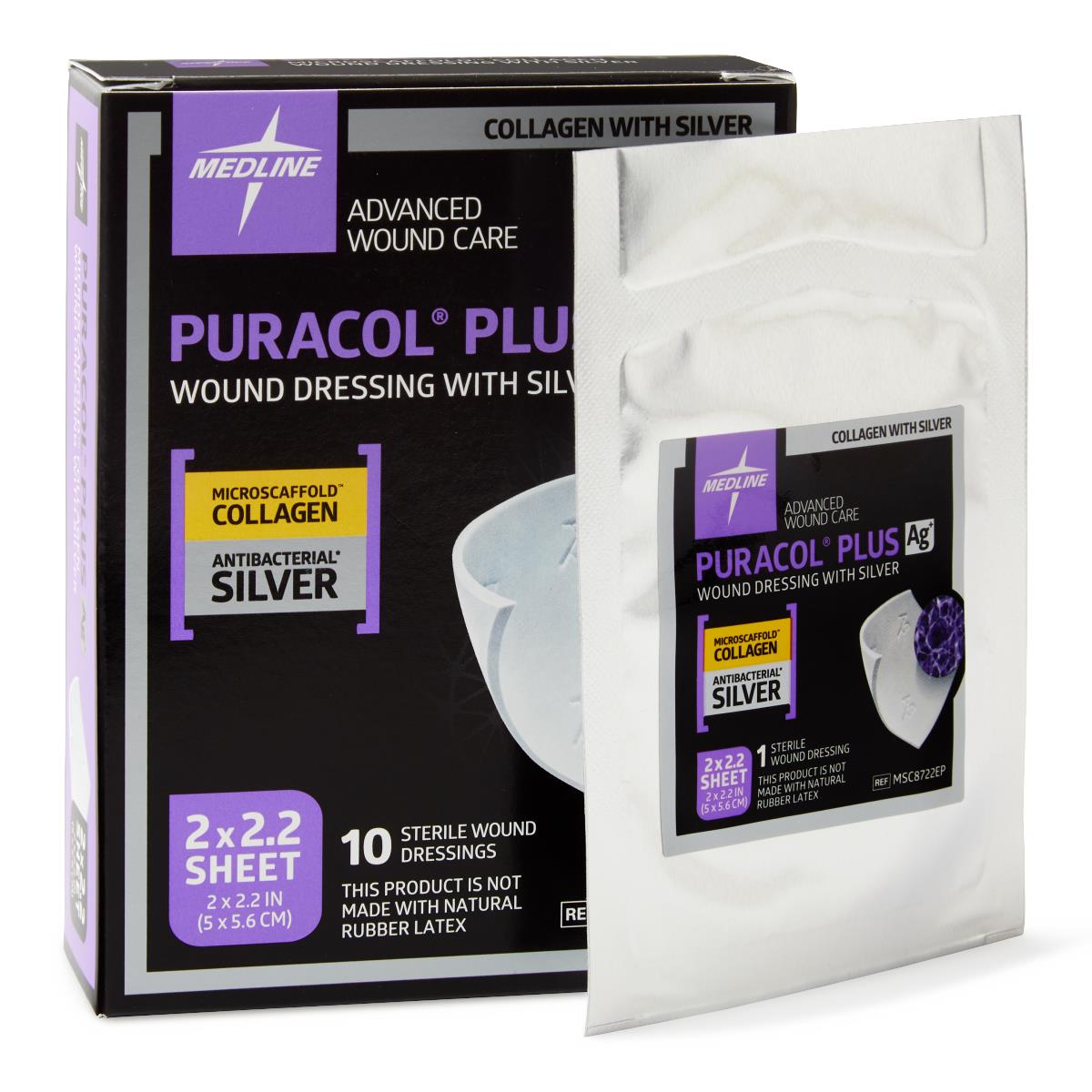 , Puracol Plus AG+ Collagen Wound Dressings with Silver