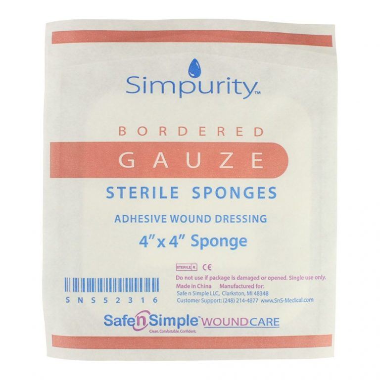 Safe n' Simple Bordered Gauze Sterile Sponges