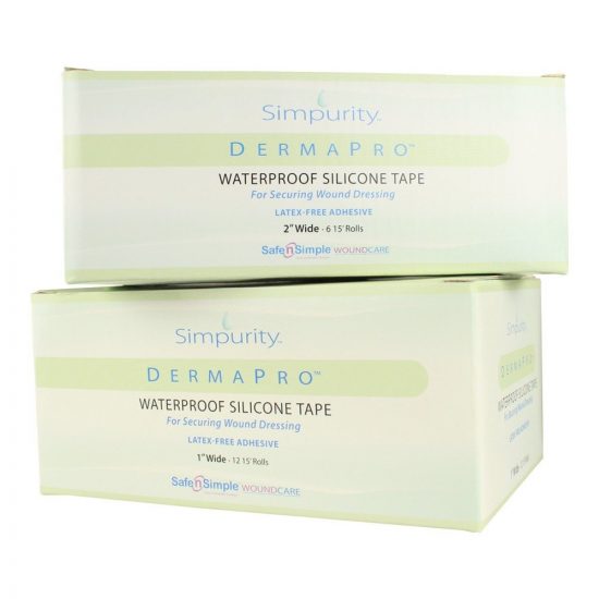 Simple Dermapro Silicone Tape 1 in. X 5 yd. SNS57230 SNS57232